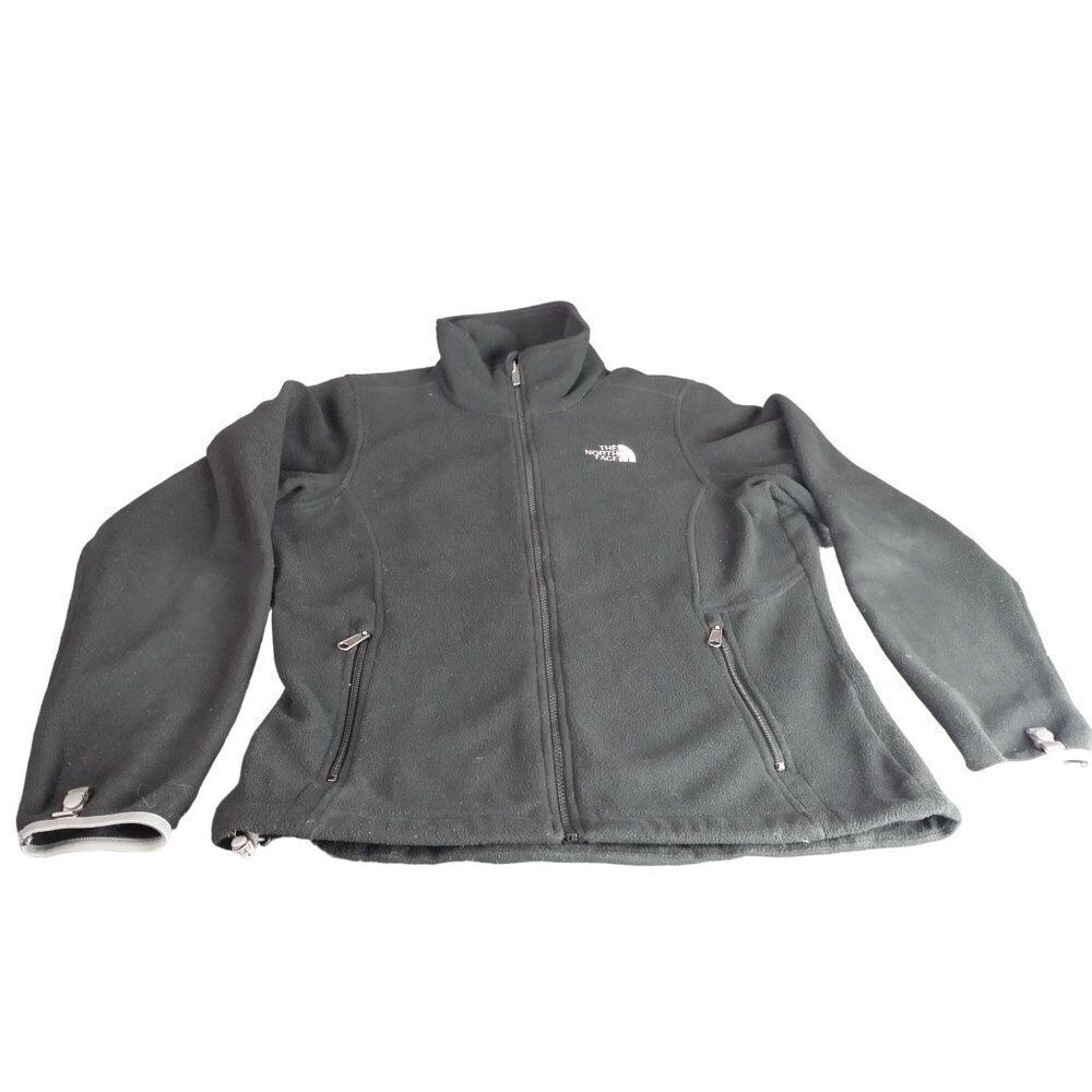 The North Face Never Stop Exploring Fleece Women Sz M Black Full Zip Outdoors Wi